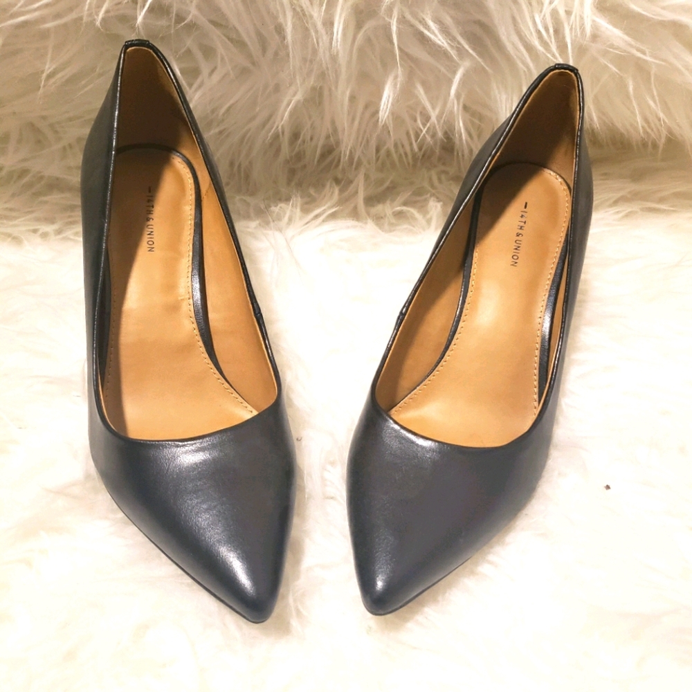 14th & union black heels 👠